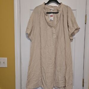 H&M Cream Ruffled Top